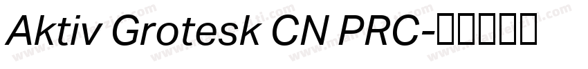 Aktiv Grotesk CN PRC字体转换